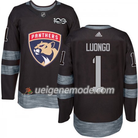 Herren Eishockey Florida Panthers Trikot Roberto Luongo 1 1917-2017 100th Anniversary Adidas Schwarz Authentic